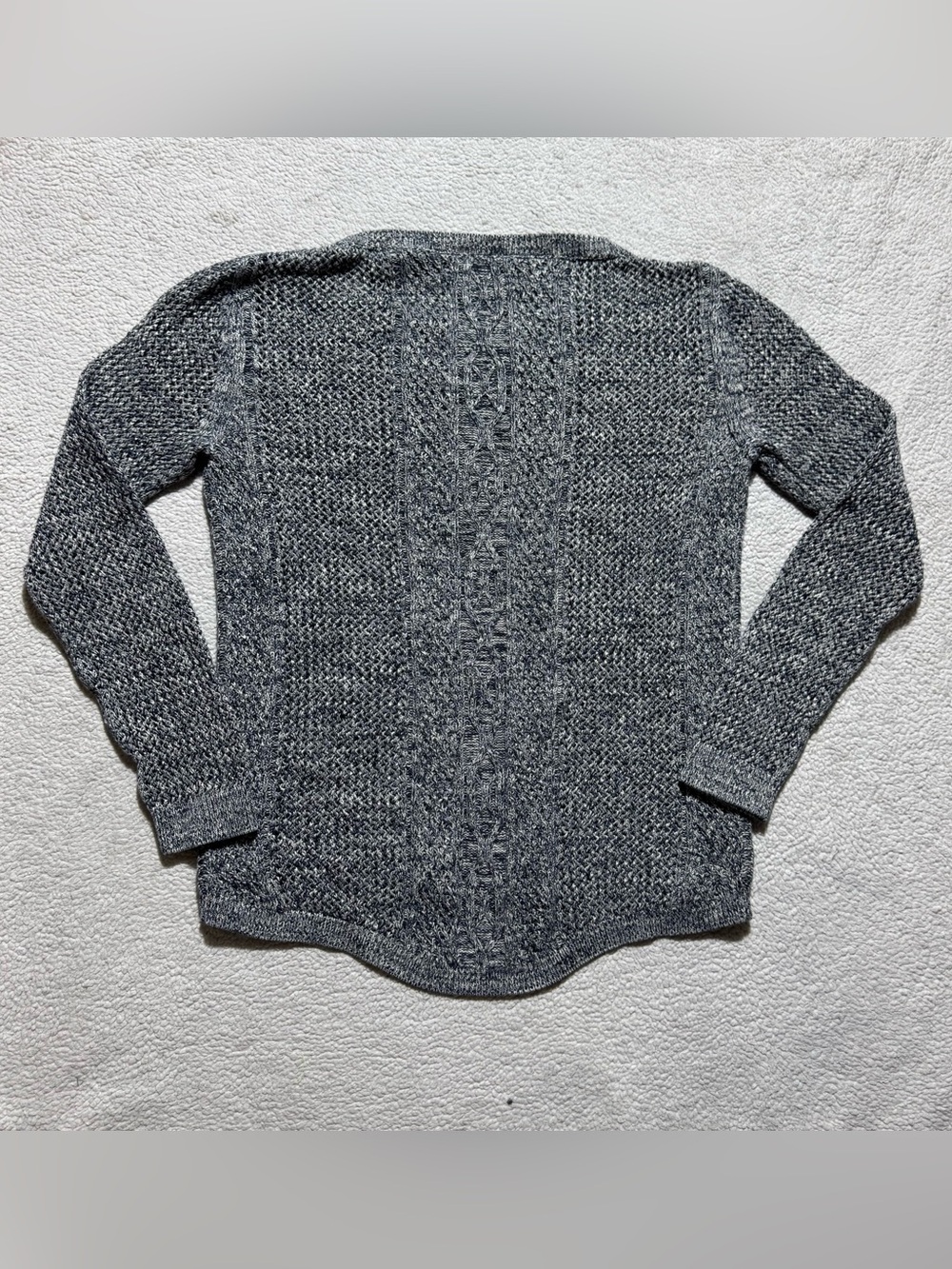 Rubbish‎ Sweater Womens Small Gray Long Sleeve Knit Cotton Pullover Casual Top - Picture 10 of 13